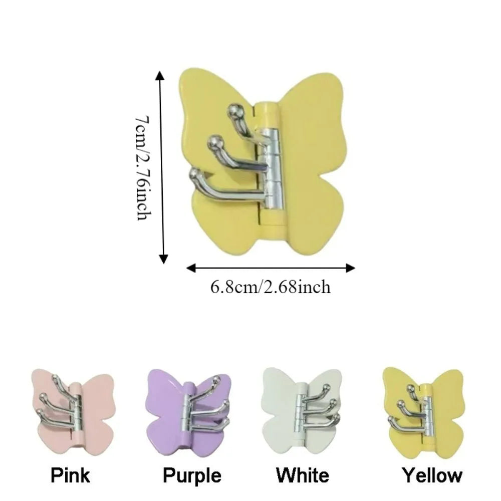 270ยฐ Rotating Butterfly Wall Hooks