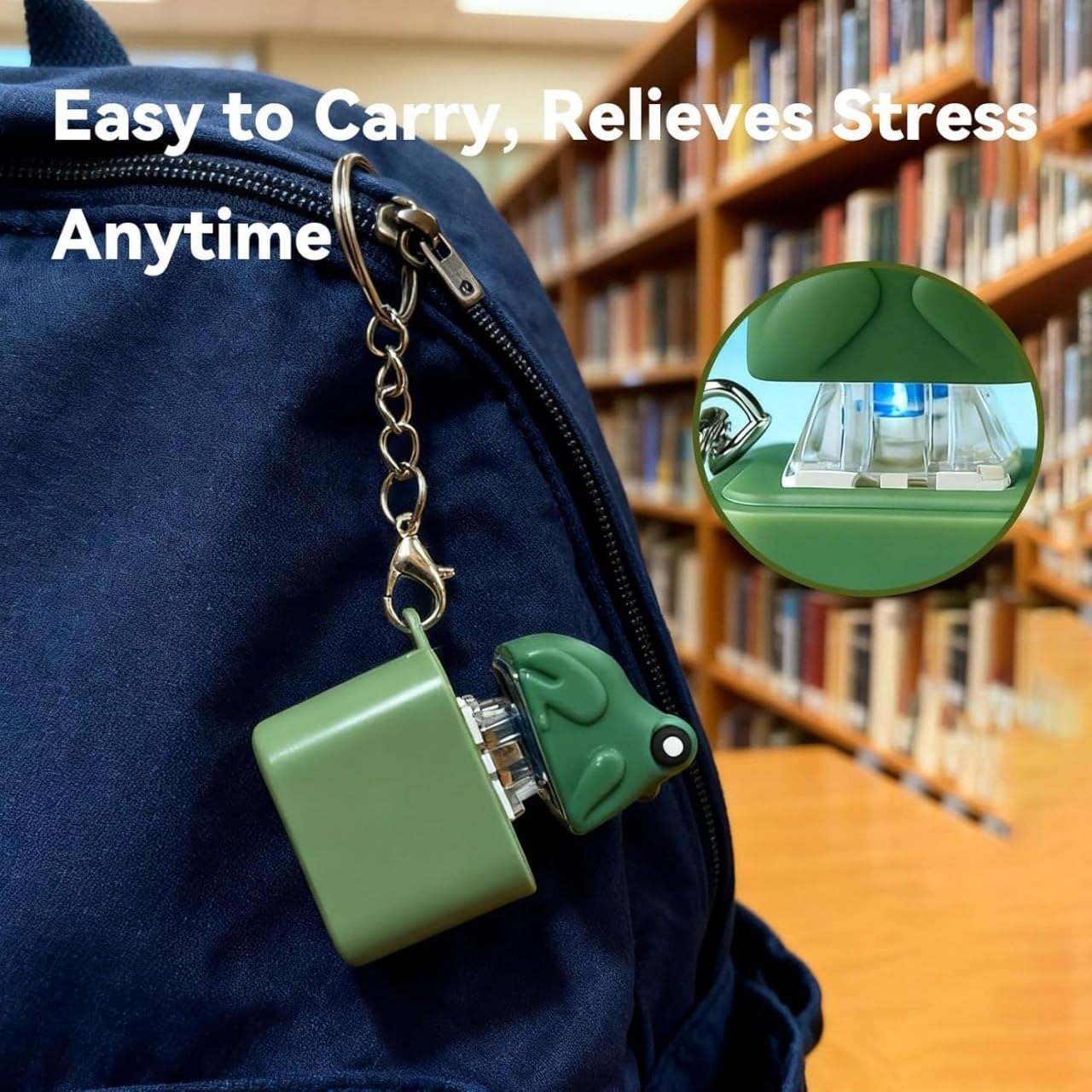 Frog Fidget Clicking Keychain ๐ธ