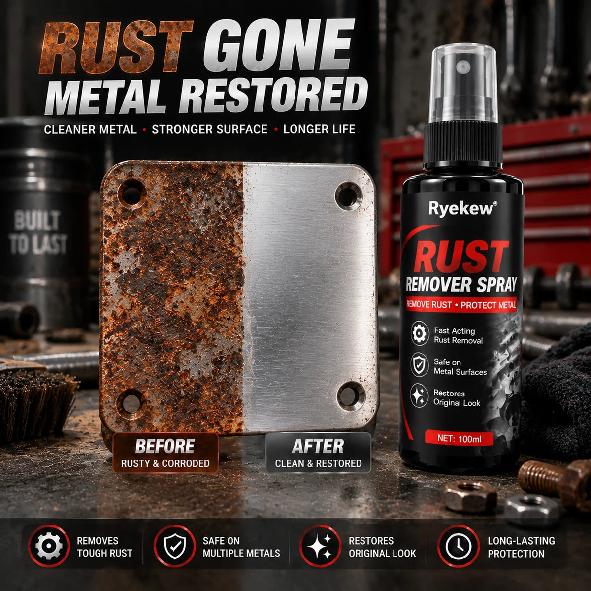 MetalRevive™ – Rust Removal & Restoration Spray