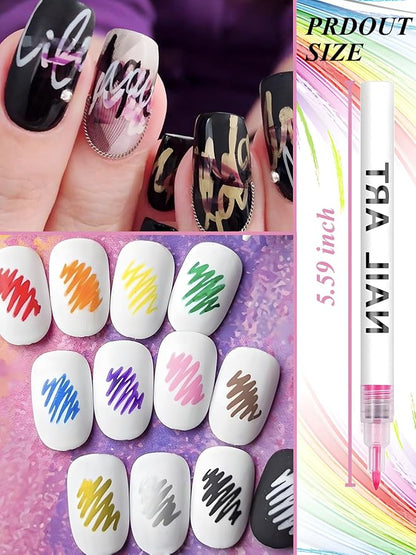 Gorvalin Nail Art Pens for Children