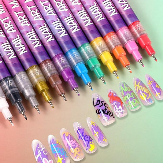 Gorvalin Nail Art Pens for Children