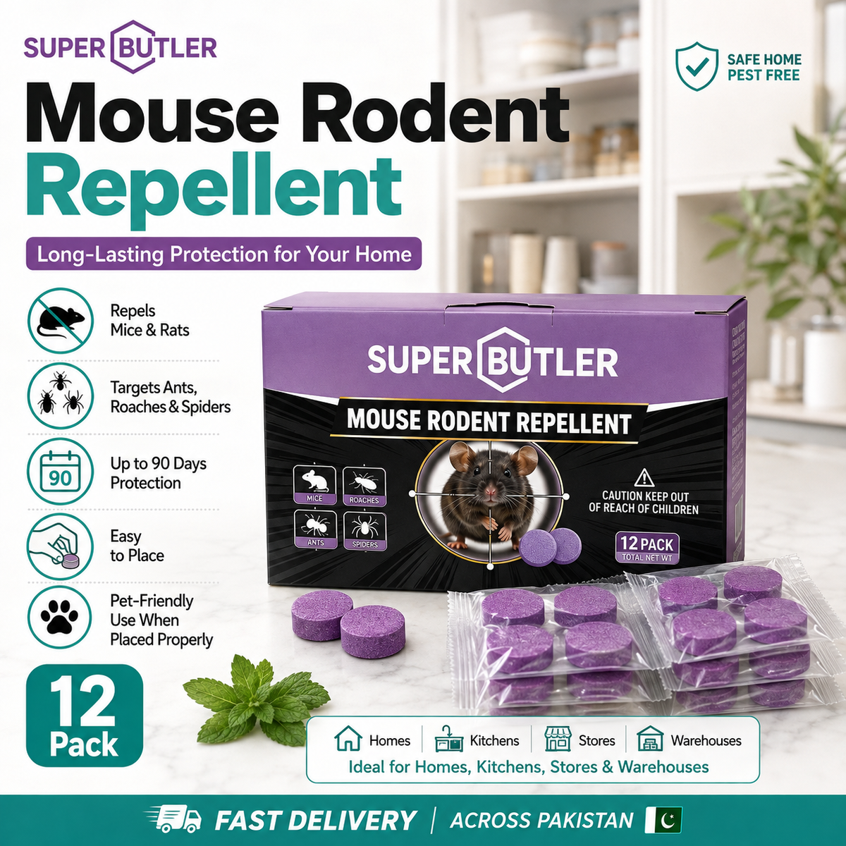 Powerful Mouse & Rat Repellent – Long-Lasting Pest Control