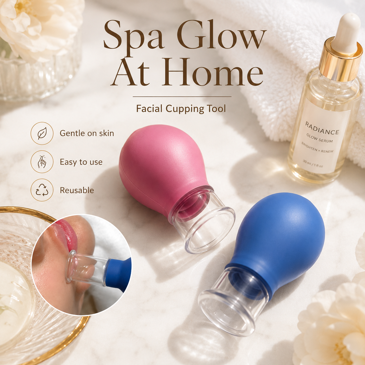 2 in 1 Facial Cupping Glow Tool