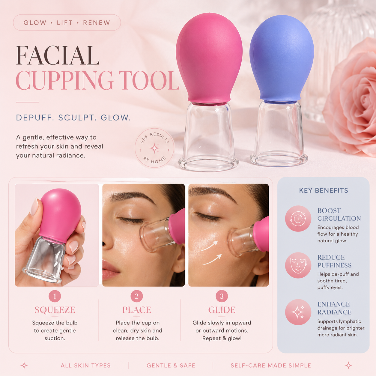 2 in 1 Facial Cupping Glow Tool
