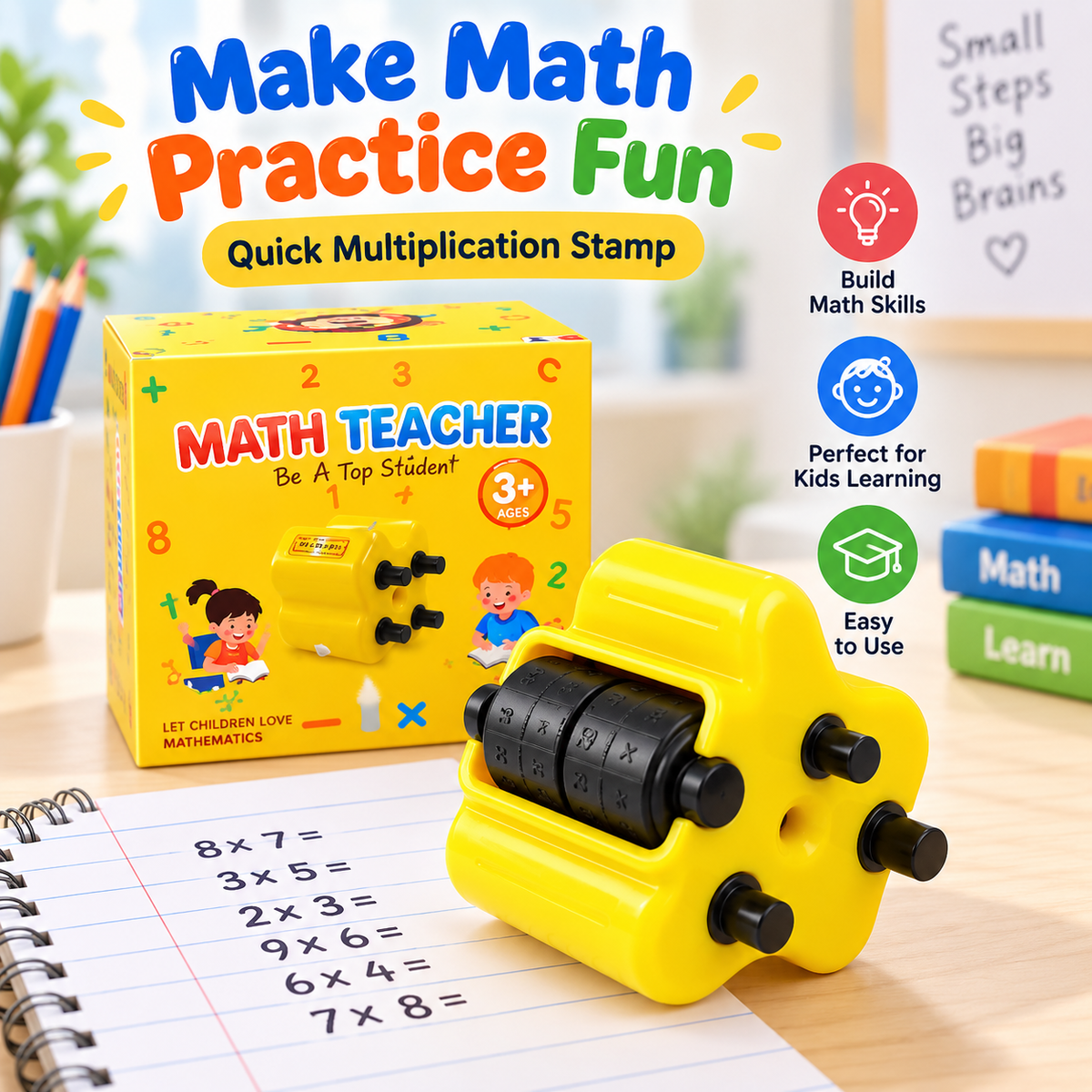 4-in-1 SmartMath Pro - Kids Math Learning & Practice Tool