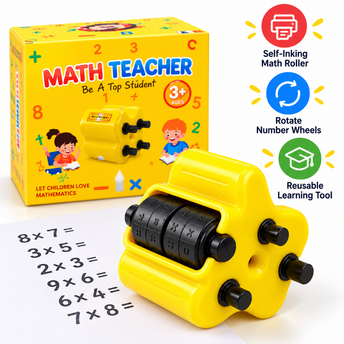 4-in-1 SmartMath Pro - Kids Math Learning & Practice Tool