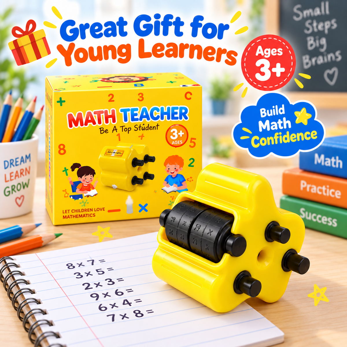 4-in-1 SmartMath Pro - Kids Math Learning & Practice Tool