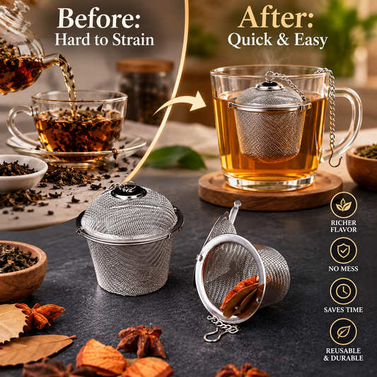 Portable Eco-Friendly Stainless Steel Tea Infuser