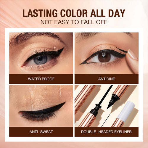 2 in 1 Alluring Cat Eye Stamp Eyeliner ( 8 Months Lasting Refill )