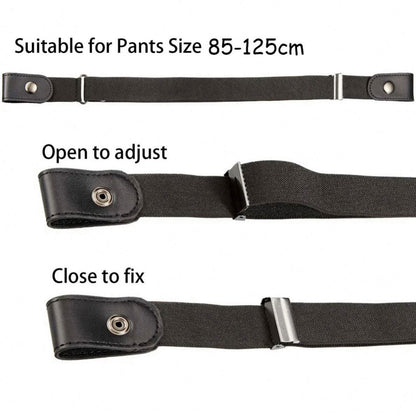 Adjustable Stretch Elastic Waist Band Belts Buckle-Free
