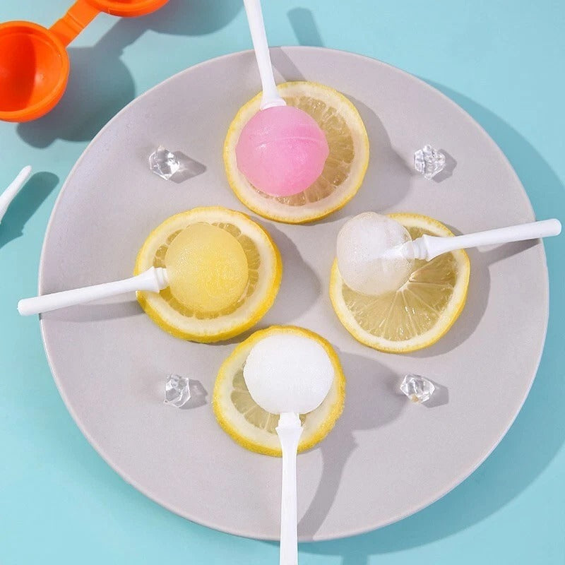 Lollipop Ice Cream Mold Homemade Reusable Popsicle Maker With Sticks